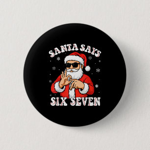Macaron Rond 5 Cm Santa dit 6 7 Six Seven Meme Baseball Numéro 67 G