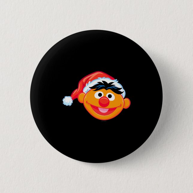 Macaron Rond 5 Cm Santa Hat Ernie  (Devant)