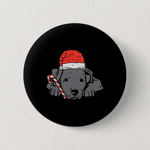 Macaron Rond 5 Cm Santa hat pitbull pit chien noël Noël Noël