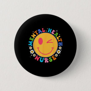Macaron Rond 5 Cm Santé mentale super Infirmière Sensibilisation à l