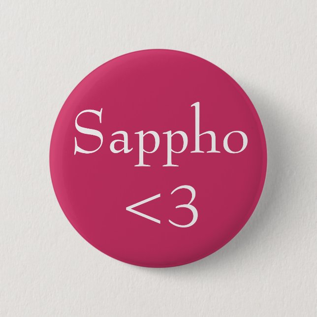 Macaron Rond 5 Cm Sappho <3 (Devant)