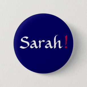 Macaron Rond 5 Cm Sarah ! Bouton politique