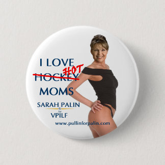 Macaron Rond 5 Cm Sarah Palin - les mamans chaudes d'amour d'I