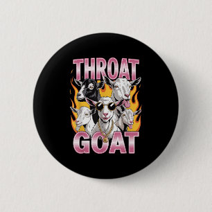 Macaron Rond 5 Cm Sarcasti Graphique Adulte Offensive Goat Throat