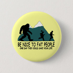 Macaron Rond 5 Cm Sasquatch drôle