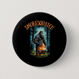 Macaron Rond 5 Cm Sasquatch Grill Bigfoot Pitmaster Grill Bbq Smo
