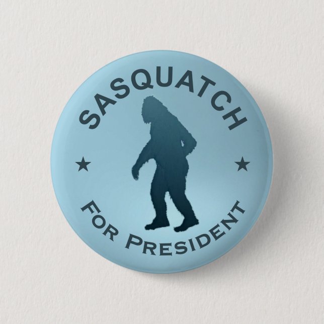 Macaron Rond 5 Cm Sasquatch, Président (Devant)