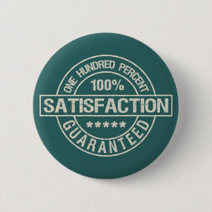 Macaron Rond 5 Cm SATISFACTION Bouton GARANTI