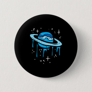 Macaron Rond 5 Cm Saturne fondu cket planète espace système solaire