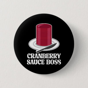 Macaron Rond 5 Cm Sauce de canneberge en conserve de Thanksgiving Bo