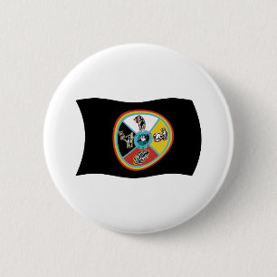 Macaron Rond 5 Cm Sault Ste. Bouton Drapeau Marie Tribe