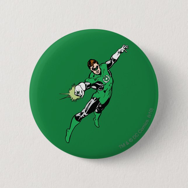 Macaron Rond 5 Cm Saute-lanterne verte (Devant)
