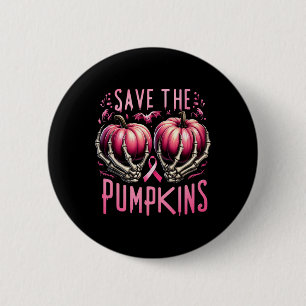 Macaron Rond 5 Cm Sauver Les Citrouilles Squelette Halloween Cancer 