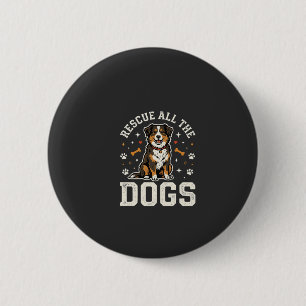 Macaron Rond 5 Cm Sauver Tous Les Chiens Vintage Chien