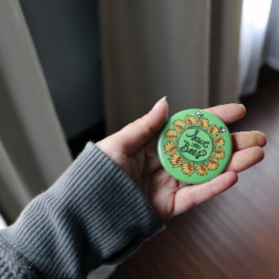 Macaron Rond 5 Cm Sauvez le Jour des terres des abeilles