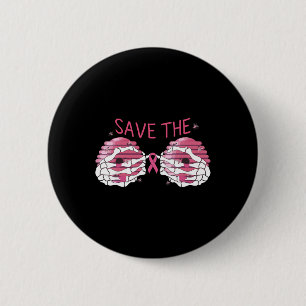 Macaron Rond 5 Cm Sauvez les abeilles Boo Cancer du sein Halloween F