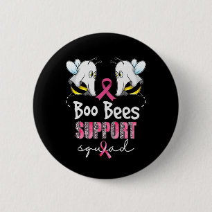 Macaron Rond 5 Cm Sauvez les abeilles Boo Soutien Squad Cancer du Se