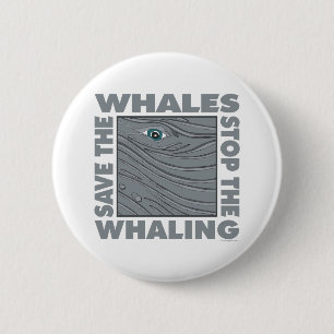 Macaron Rond 5 Cm Sauvez les baleines
