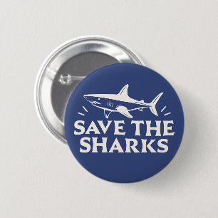Macaron Rond 5 Cm Sauvez les requins