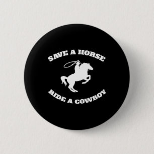 Macaron Rond 5 Cm Sauvez Un Cheval Et Marcher Un Cowboy Est Mon Chev