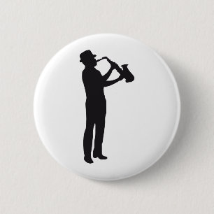 Macaron Rond 5 Cm saxophone