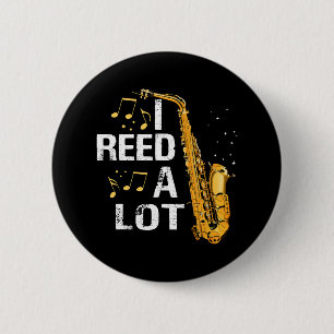 Macaron Rond 5 Cm Saxophone drôle