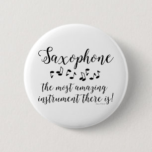 Macaron Rond 5 Cm Saxophone Extraordinaire
