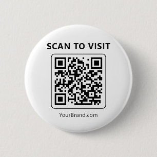 Macaron Rond 5 Cm Scannez le code QR pour visiter le marketing de si
