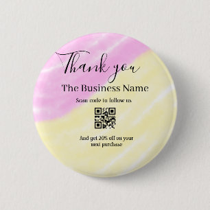 Macaron Rond 5 Cm Scannez le QR pour nous suivre merci code de réduc