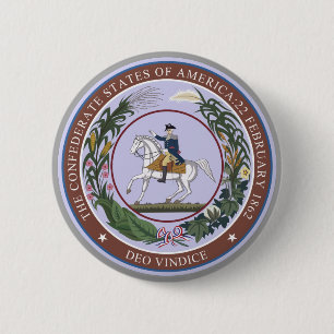 Macaron Rond 5 Cm Sceau de la Confédération