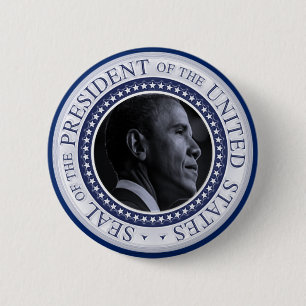 Macaron Rond 5 Cm Sceau présidentiel de Barack Obama