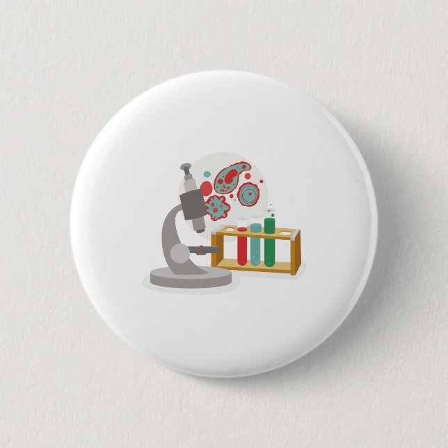 Macaron Rond 5 Cm Science de la biologie (Devant)