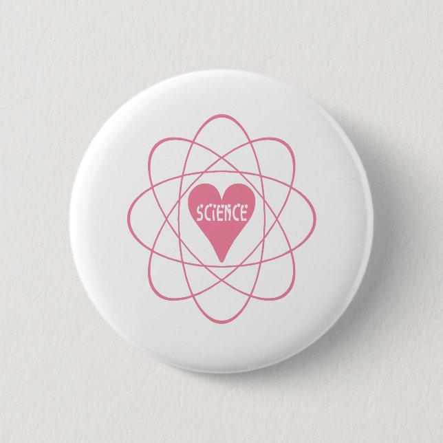 Macaron Rond 5 Cm Science Heart cadeau valentine (Devant)