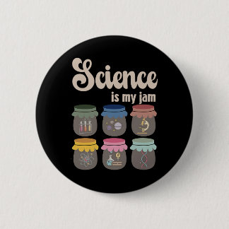 Macaron Rond 5 Cm Science Is My Jam Teacher Stem Student Education L