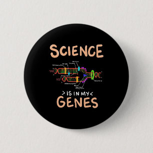 Macaron Rond 5 Cm Scientist Gift   Science Is In My Genes