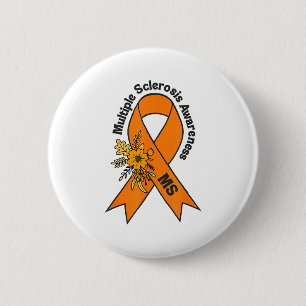 Macaron Rond 5 Cm Sclérose en plaques SEP Sensibilisation Sclérose e