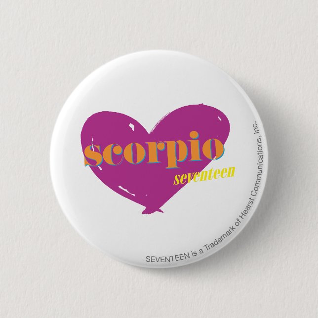 Macaron Rond 5 Cm Scorpio 2 (Devant)