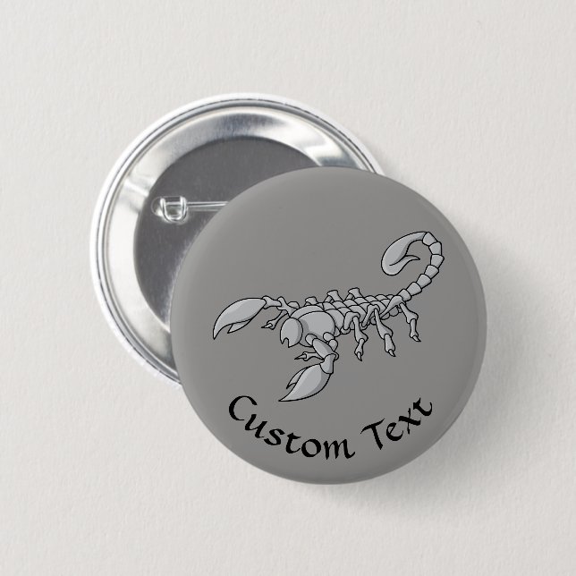 Macaron Rond 5 Cm Scorpion icon (Devant & derrière)