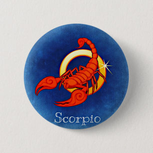 Macaron Rond 5 Cm Scorpion, Scorpione