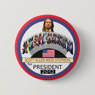 Macaron Rond 5 Cm Scott A.M. Stephens pour le président 2012