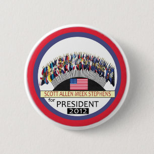 Macaron Rond 5 Cm Scott Allen Stephens doux pour le président 2012