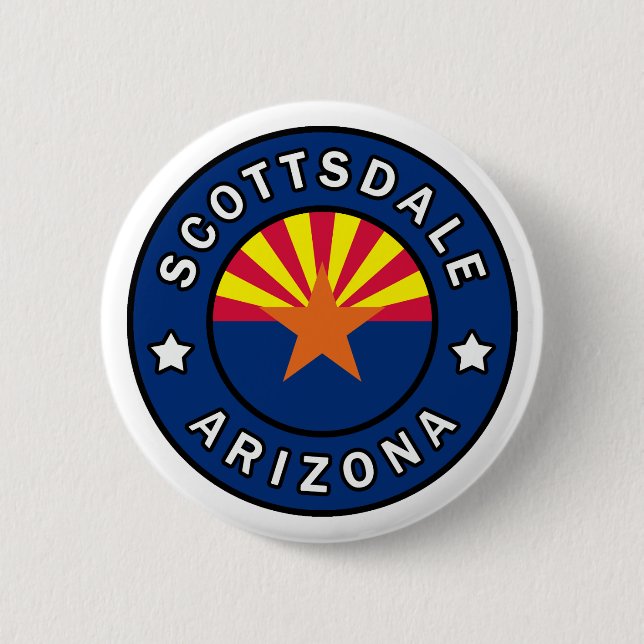 Macaron Rond 5 Cm Scottsdale Arizona (Devant)