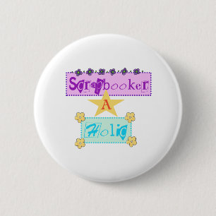 Macaron Rond 5 Cm Scrapbooker un Holic