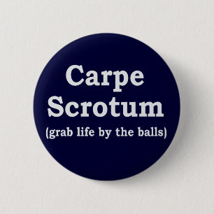 Macaron Rond 5 Cm Scrotum de Carpe