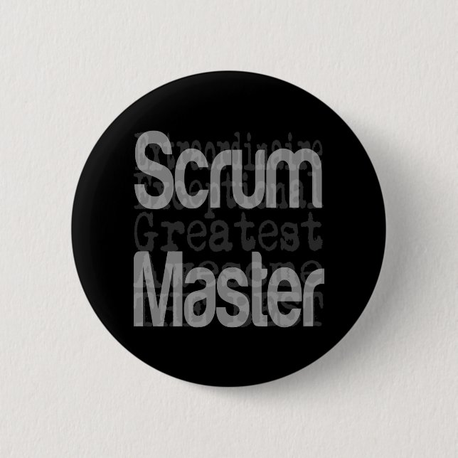 Macaron Rond 5 Cm Scrum Master Extraordinaire (Devant)