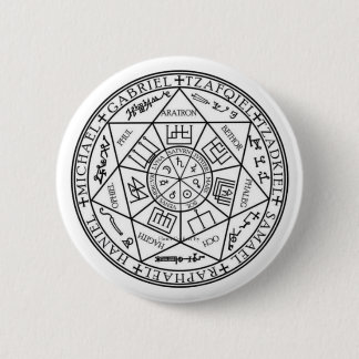 Macaron Rond 5 Cm Seal of the Seven Archangels