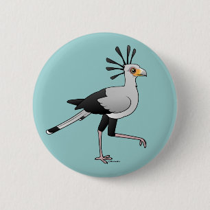 Macaron Rond 5 Cm Secrétaire oiseau