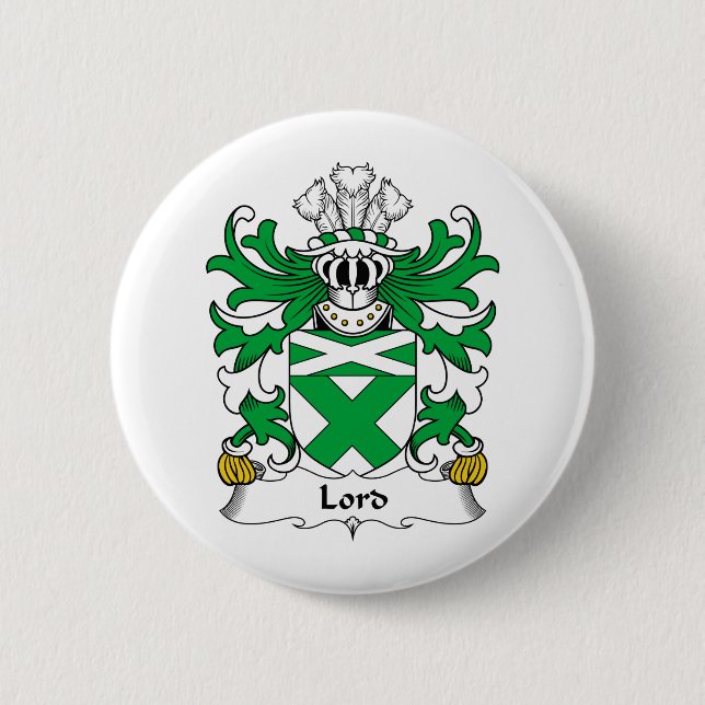 Macaron Rond 5 Cm Seigneur Family Crest (Devant)