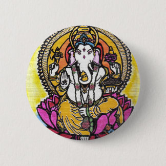 Macaron Rond 5 Cm Seigneur Ganesha