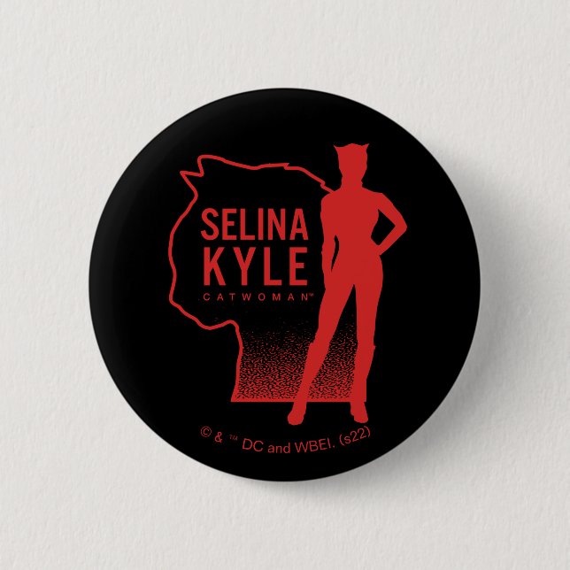Macaron Rond 5 Cm Selina Kyle Catwoman - logo (Devant)